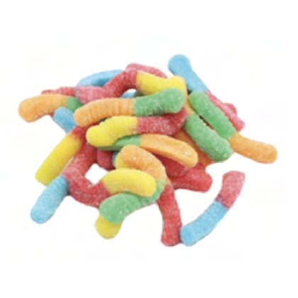 Neon Worms gummies